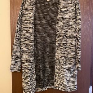 Grey and white sweater